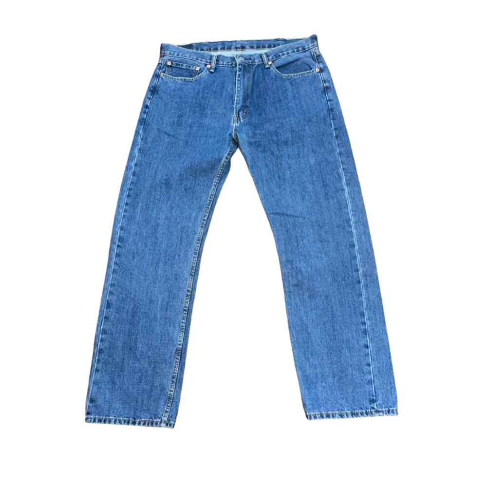 Levi's 505 Straight Leg Denim Jeans Size 38x32‎
